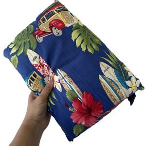 Hawaiian Pillow Co. The Olivia Collection Woodie Wagon Surfboards Floral Pillow